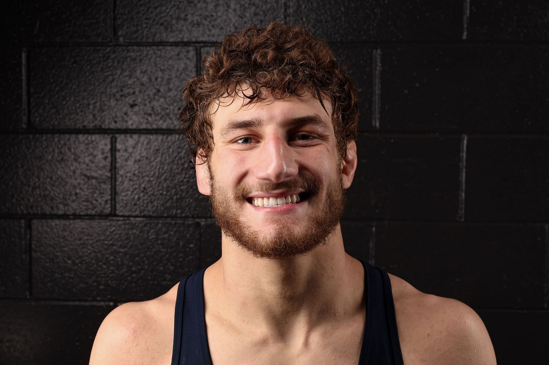 Mesenbrink at the 2025 NCAA Division I Men&#039;s Wrestling Championship - (Source: Getty)