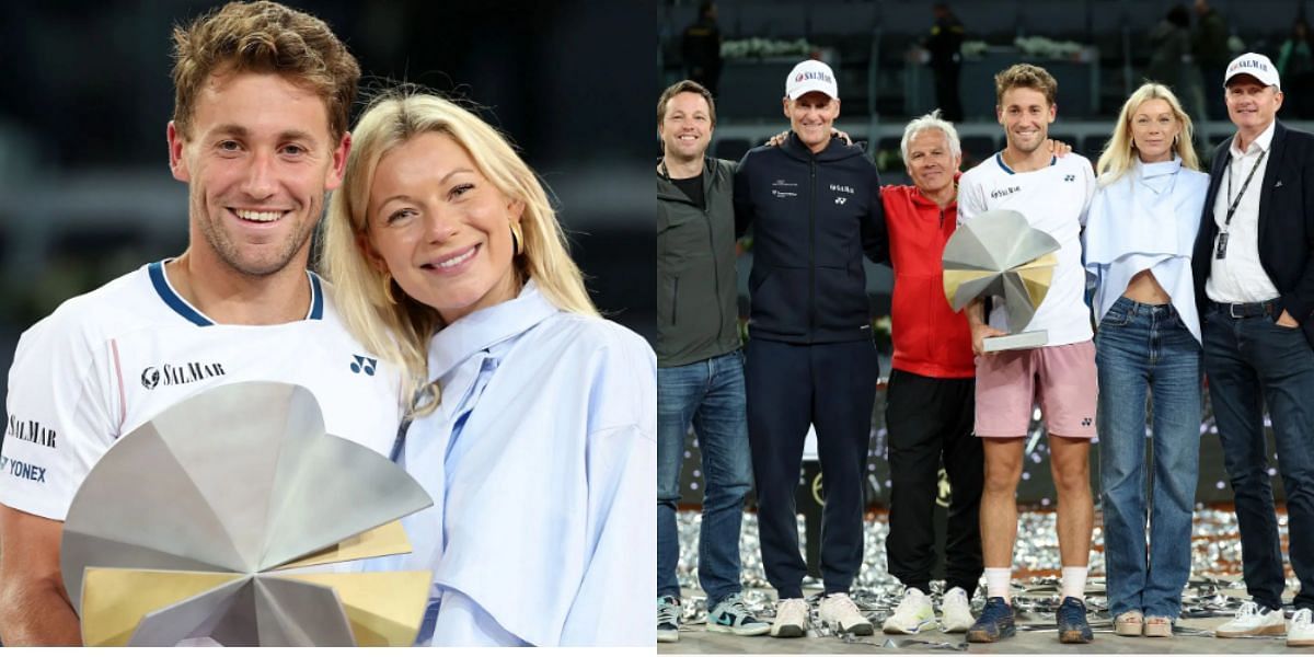 Casper Ruud gets emotional thanking fiancee Maria, family &amp; friends (Source - GETTY)