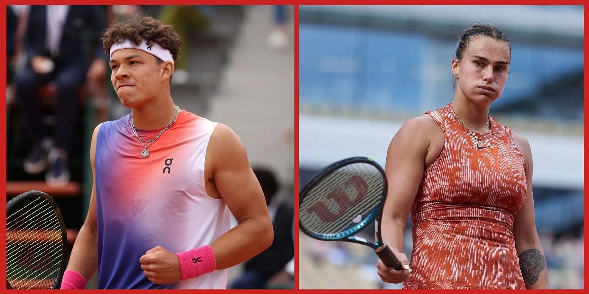 Ben Shelton and Aryna Sabalenka (Source: Getty)