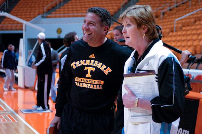 When Bruce Pearl recalled Pat Summitt's hilarious remark at Tennessee practice: "Ain't nothing fast about that drill"