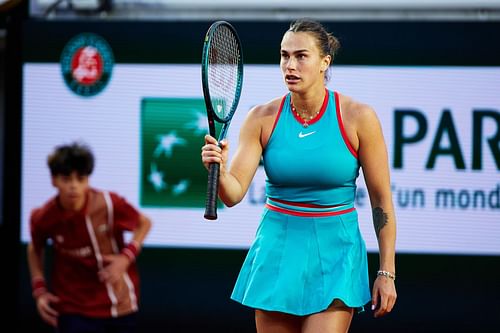 Aryna Sabalenka at the French Open 2025. (Photo: Getty)