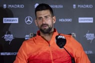 Novak Djokovic at the Mutua Madrid Open - Day Five - Source: Getty