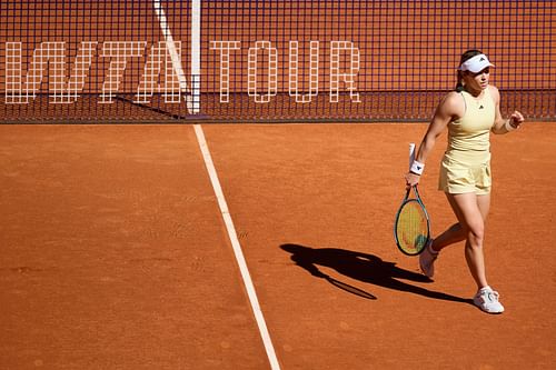 Volynets celebrates a point in the Madrid Open - Day Two - Source: Getty