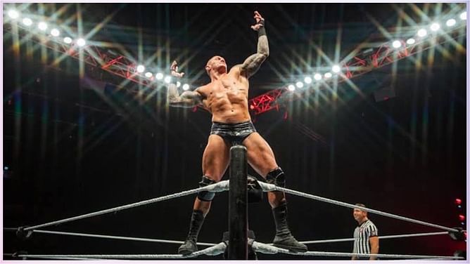 WWE champion beats second-generation star; confronts 'Baby' Randy Orton ahead of major title match