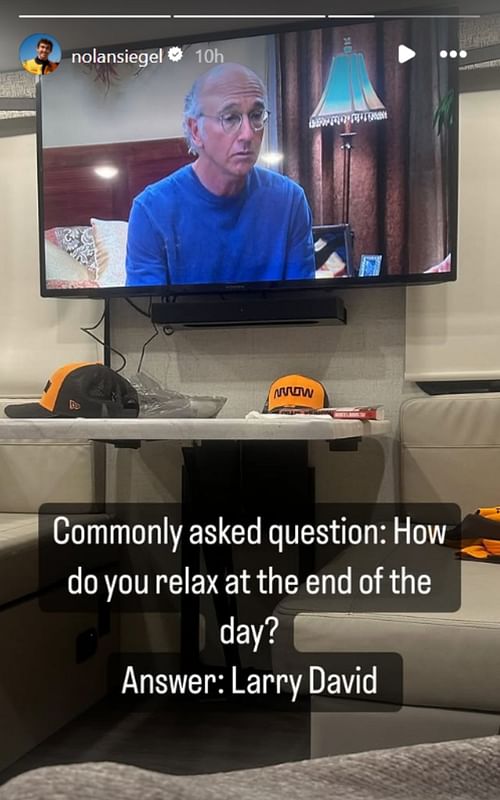 Screengrab of Nolan Siegel's IG Story (@nolansiegel via Instagram)
