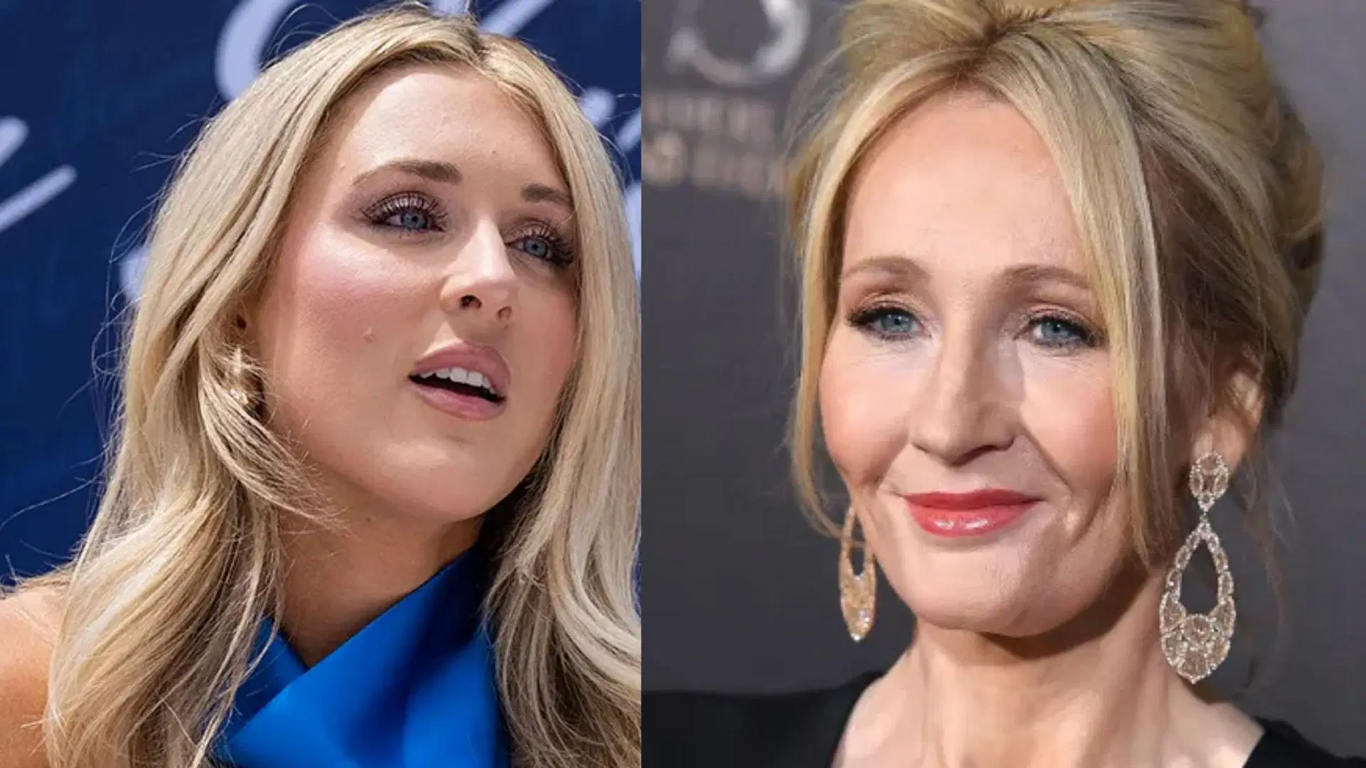 Riley Gaines reacts to JK Rowling&#039;s latest fundraiser [Image Source: Getty]