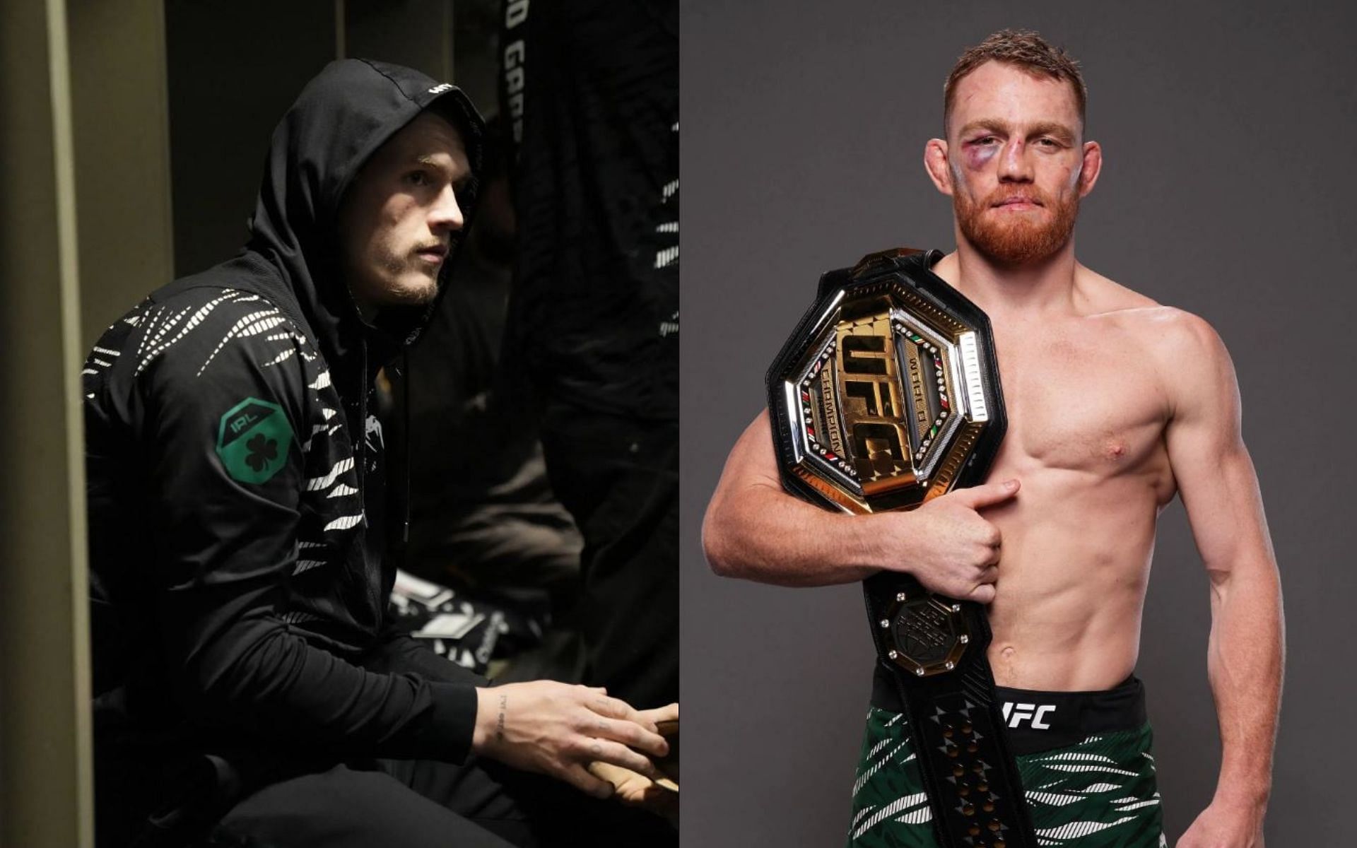 Ian Machado Garry (left) has a message for Jack Della Maddalena (right). [Images courtesy: Getty Images]