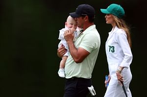 Brooks Koepka's wife Jena Sims celebrates the 5-time Major champion's birthday by sharing adorable image with son Crew