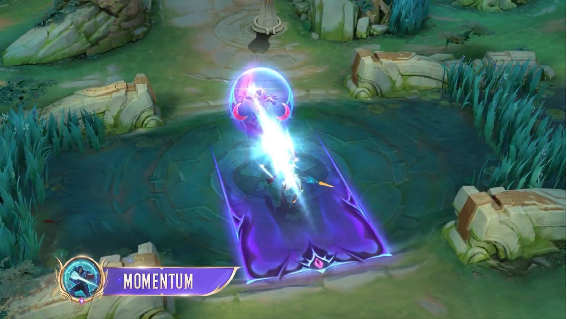 Leomord uses his first skill while donning the Nightmare Count skin (Image via Moonton Games)