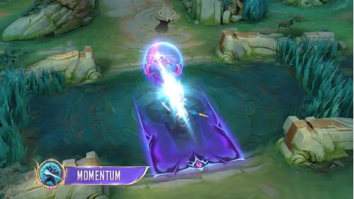 Leomord uses his first skill while donning the Nightmare Count skin (Image via Moonton Games)
