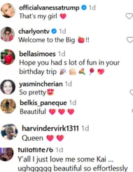 Mom Vanessa Trump shares 3-word reaction as daughter Kai Trump shares snaps from New York trip via Instagram.