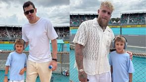 In Photos: Evgeni Malkin, son Nikita meet up with $13.6M worth YouTuber-turned-boxer at the F1 Miami GP