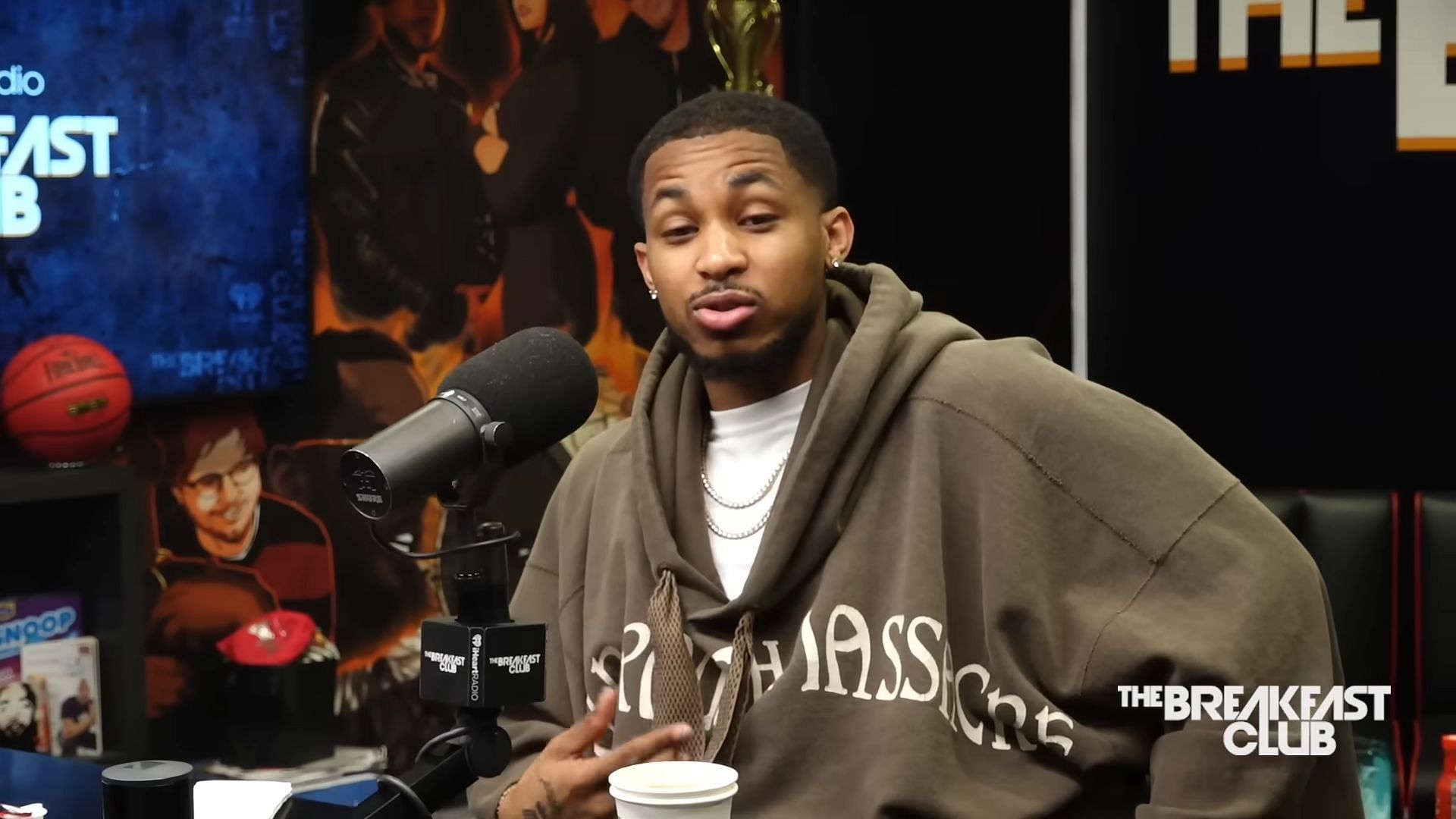 DDG appeared on the latest episode of The Breakfast Club and discussed his monthly income from Twitch (Image via  Breakfast Club Power 105.1 FM/YouTube)