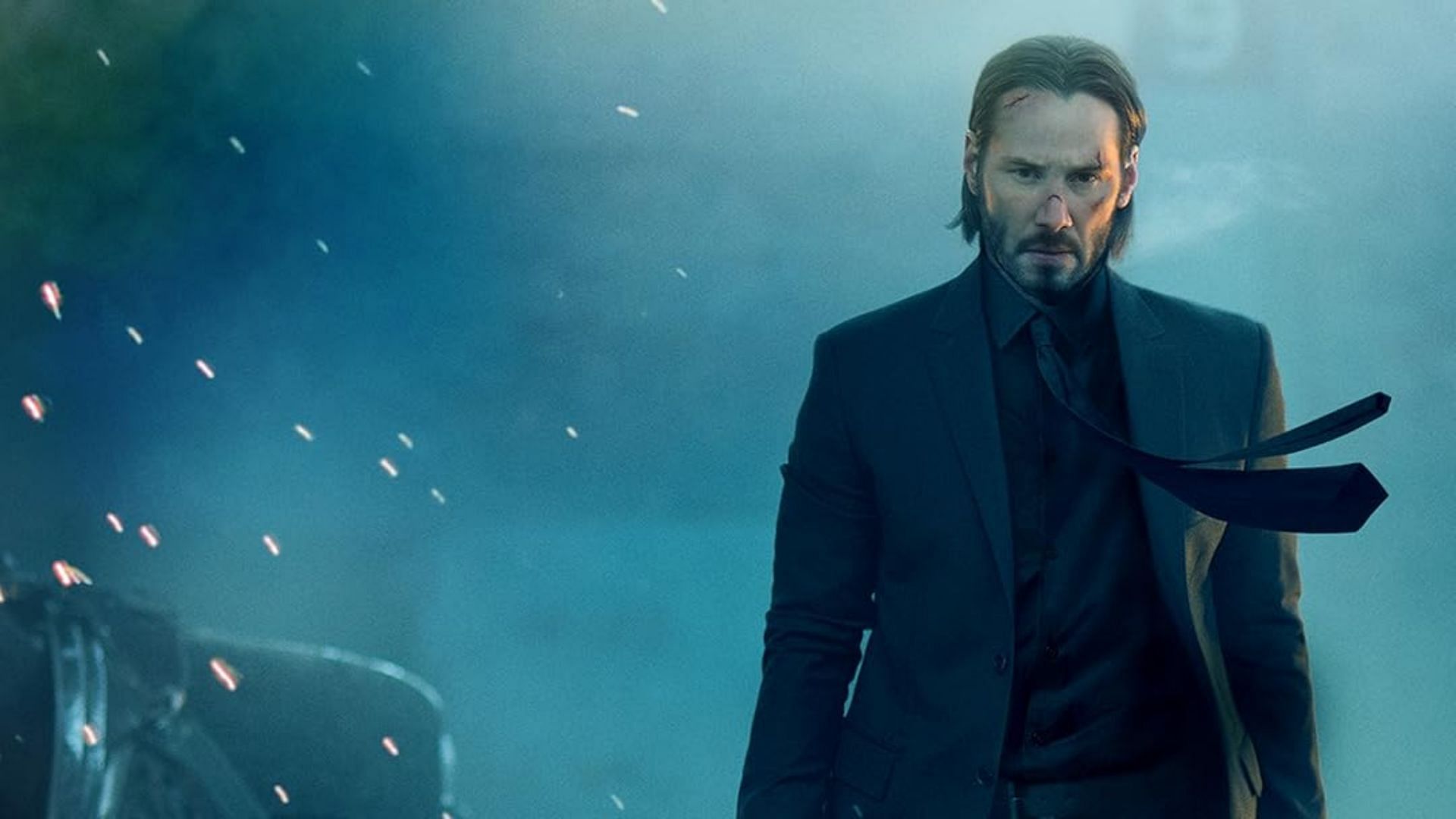Reeves in and as John Wick (Image via Prime Video)