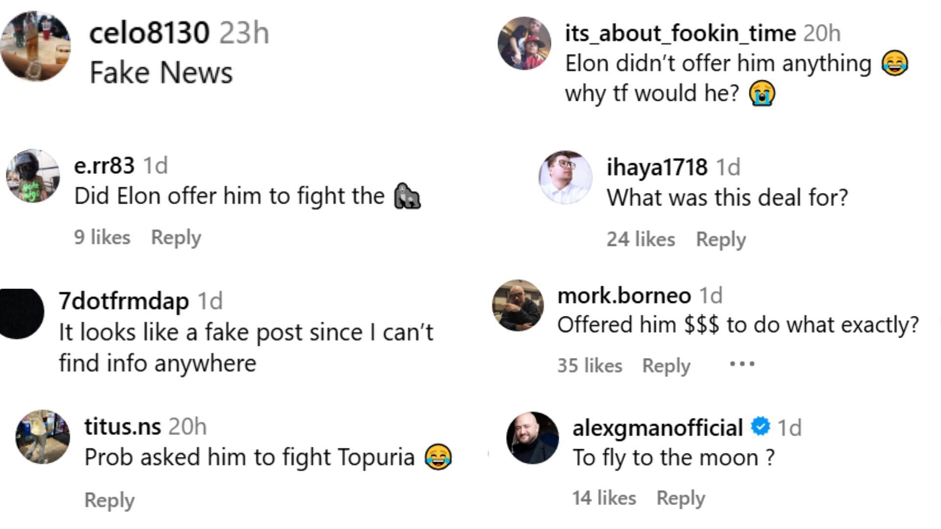Fan reactions. [Screenshots courtesy: @famous.pulse on Instagram]