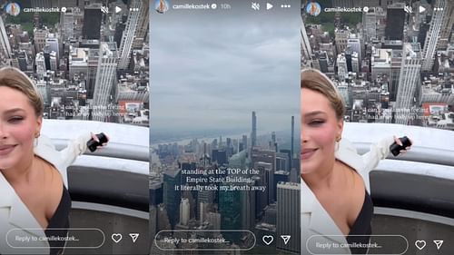 (Source: Via Camille Kostek's Instagram Story)