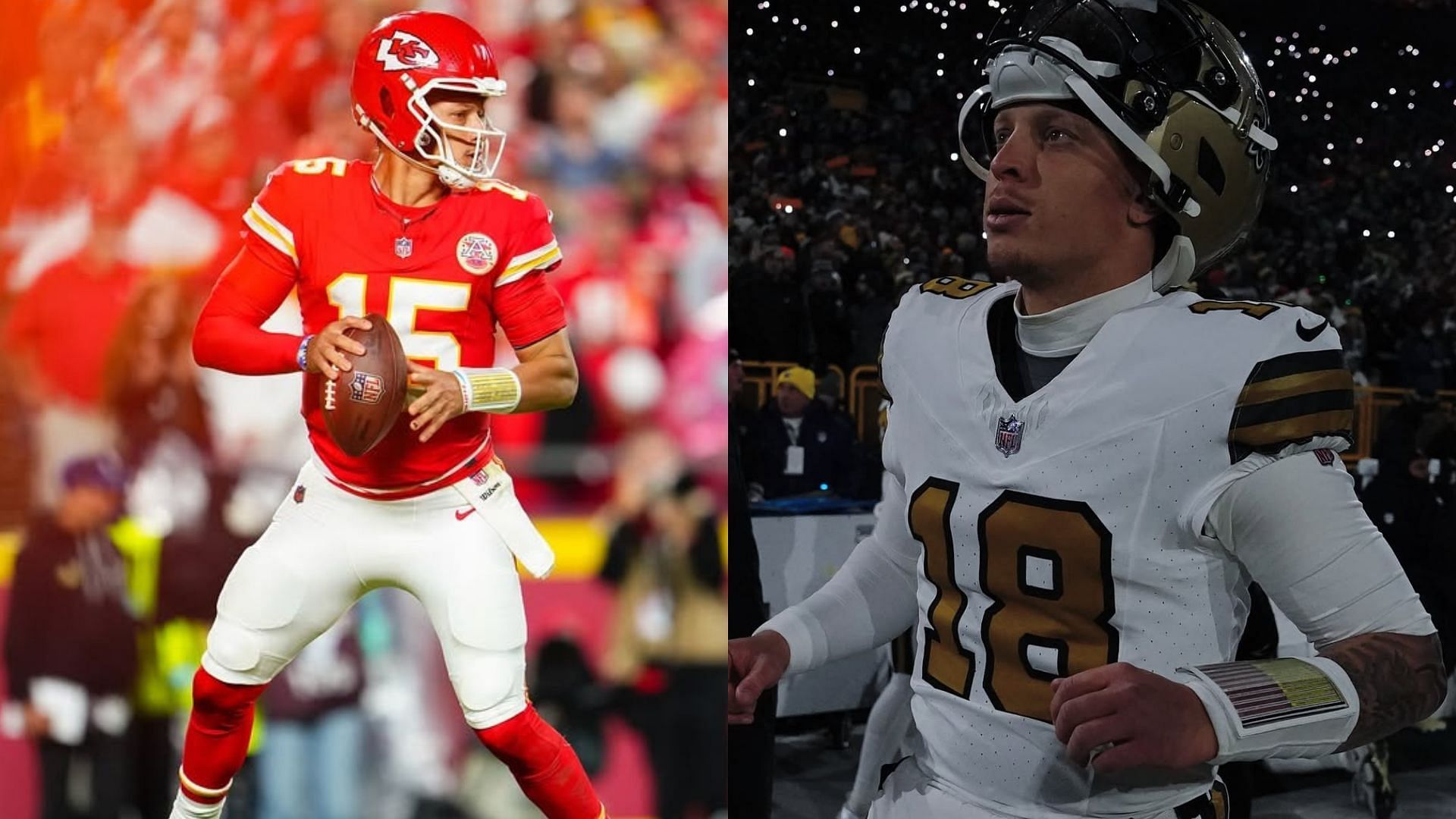 Spencer Rattler x Patrick Mahomes  Collage