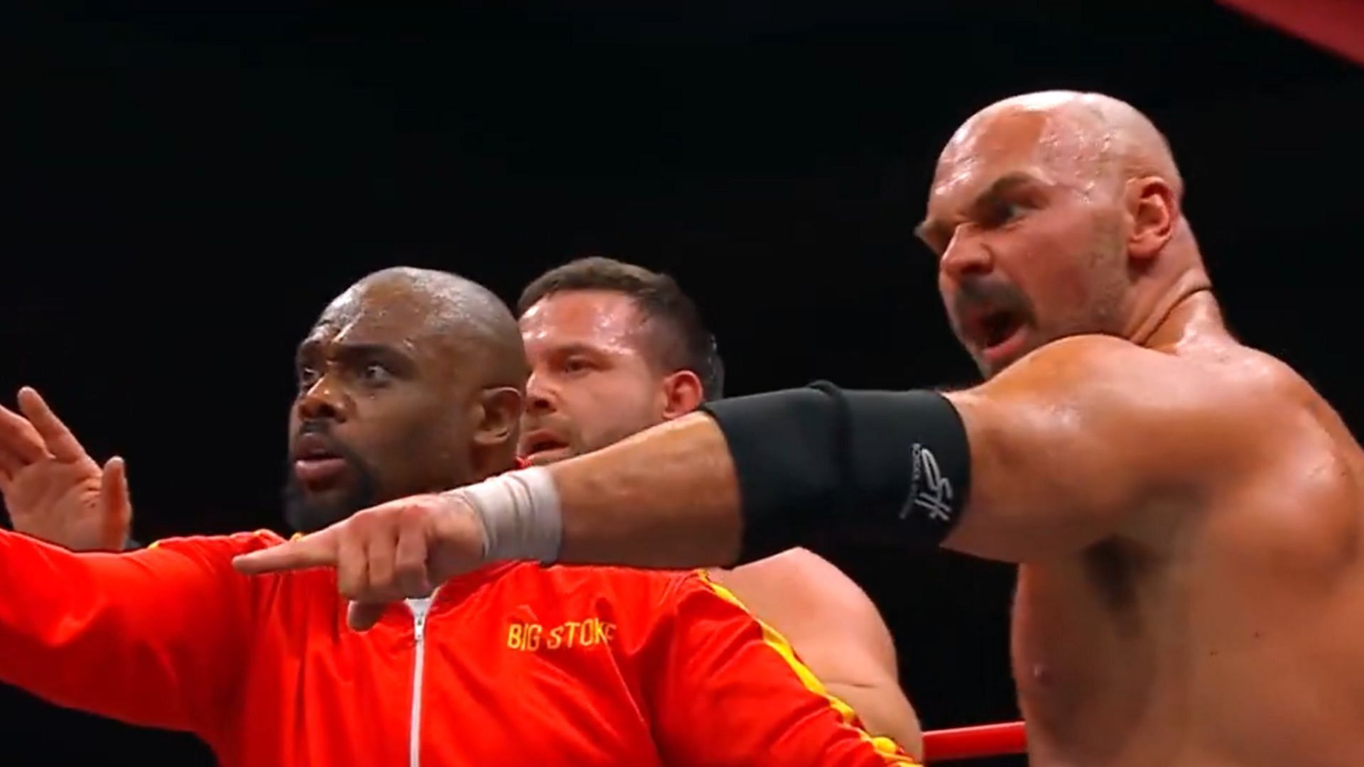 FTR were sent a warning on AEW Collision. (Image credits: AEW Twitter page)