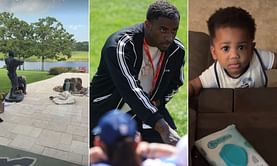 Deion Sanders Jr. gives tour of his lavish home while having fun time with 9-month nephew Snow