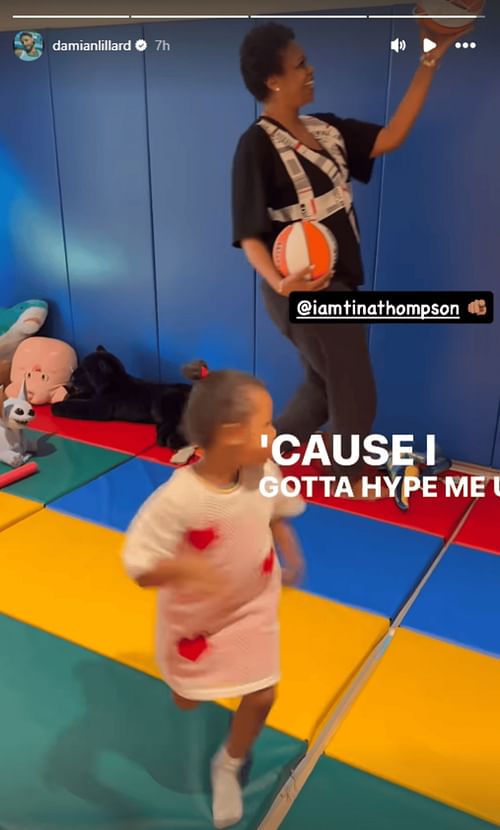 Damian Lillard's Instagram Story