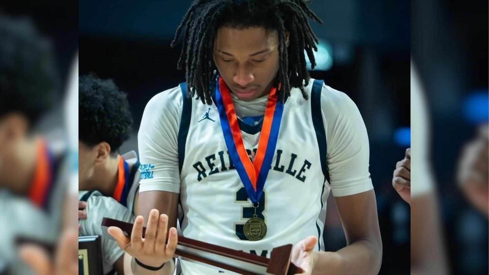 USC Aiken commit Johnniyus Sharpe winning state championship with Reidsville. (Image via Instagram @iam._j9)