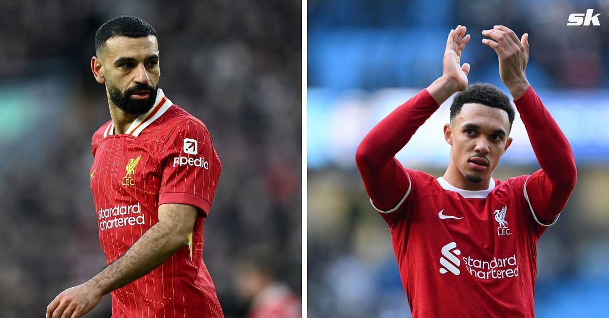 Liverpool attacker Mohamed Salah (left) and Trent Alexander-Arnold