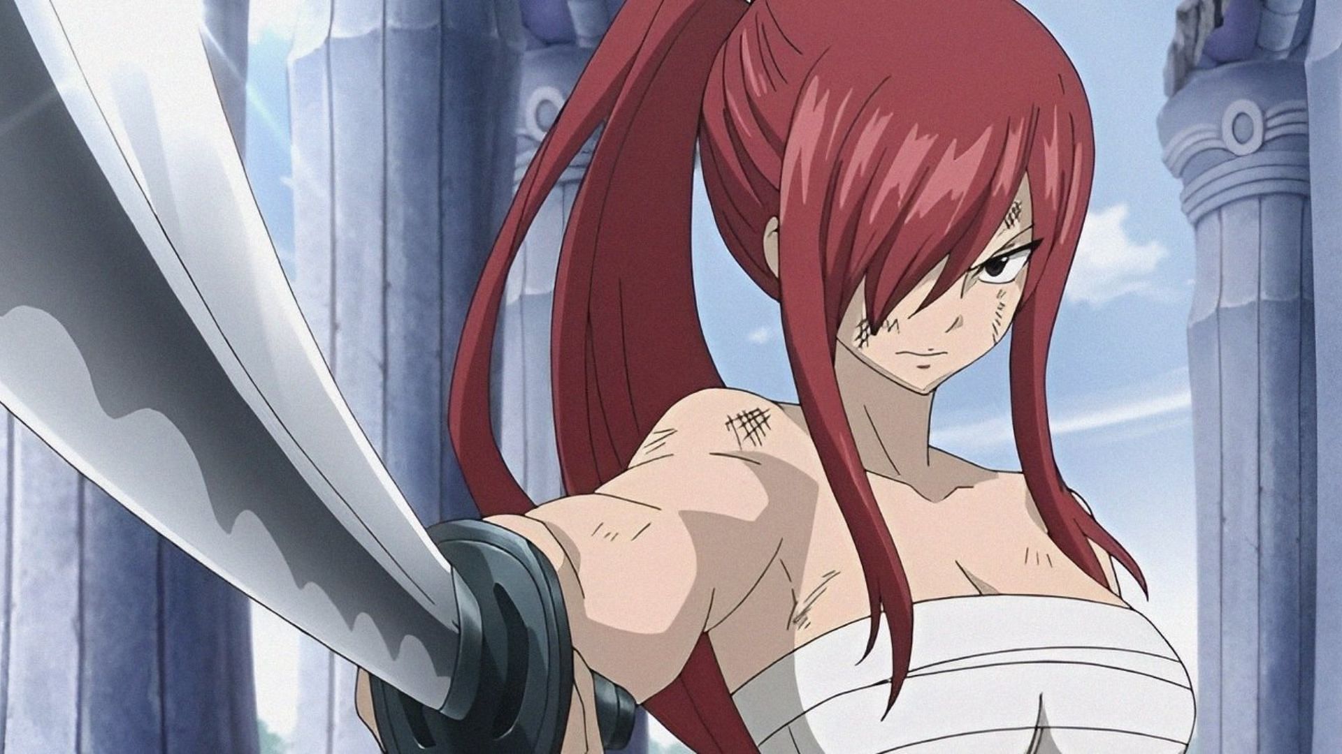Still of Erza (Image via A-1 Pictures)