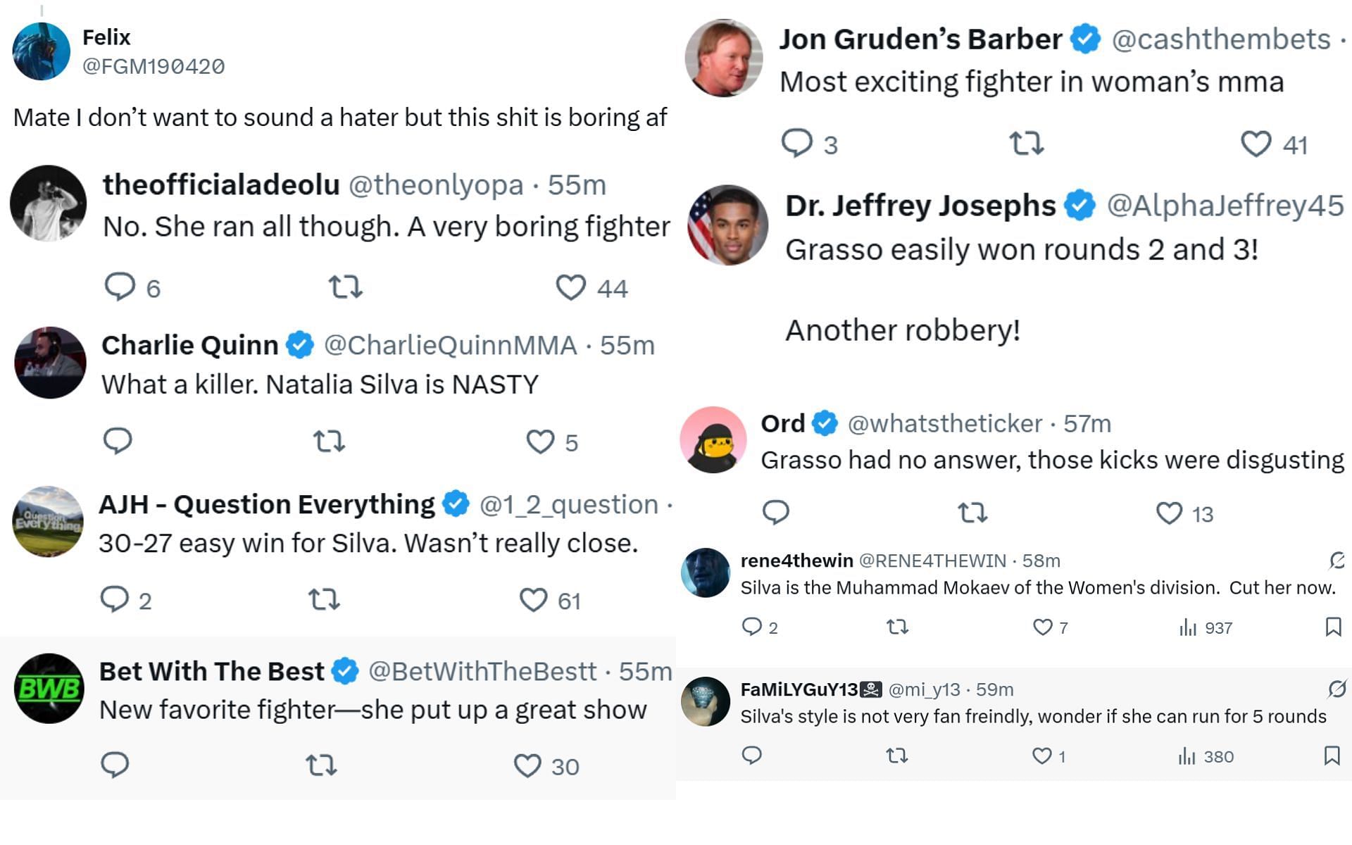 Fan reactions [Screenshots courtesy: @SpinninBackfist on X]