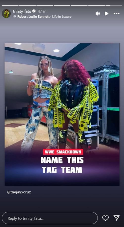 Naomi drops a massive tease. [Picture Courtesy: Naomi's Instagram story]