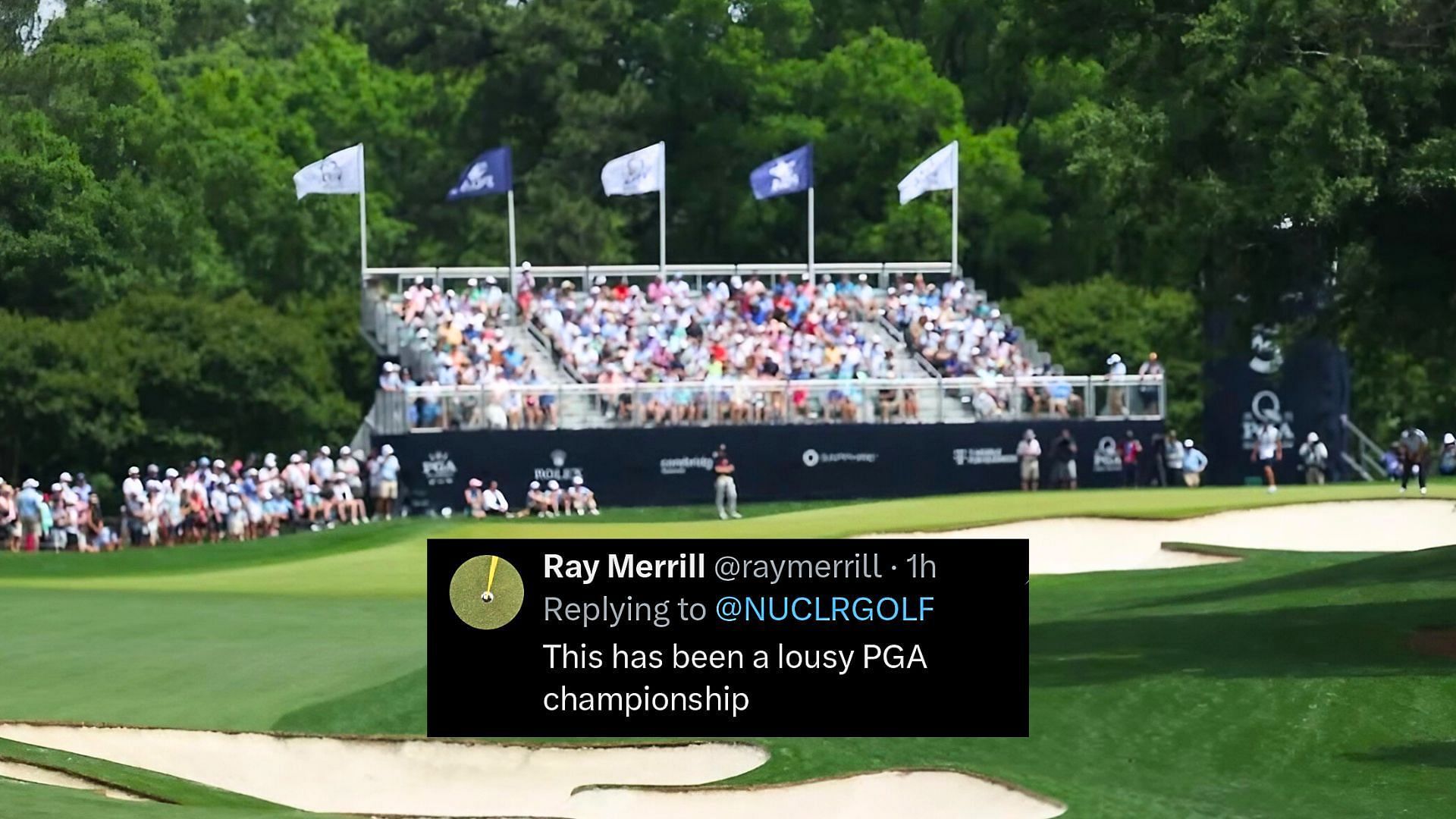PGA Championship Round 3 delay faces fans backlash/IG: @pgachampionship 
