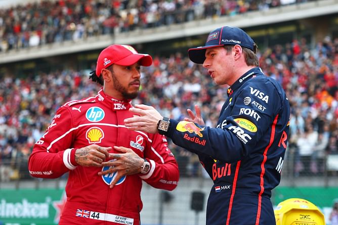 Lewis Hamilton makes his feelings known about Max Verstappen becoming a father with the delivery of his newborn imminent