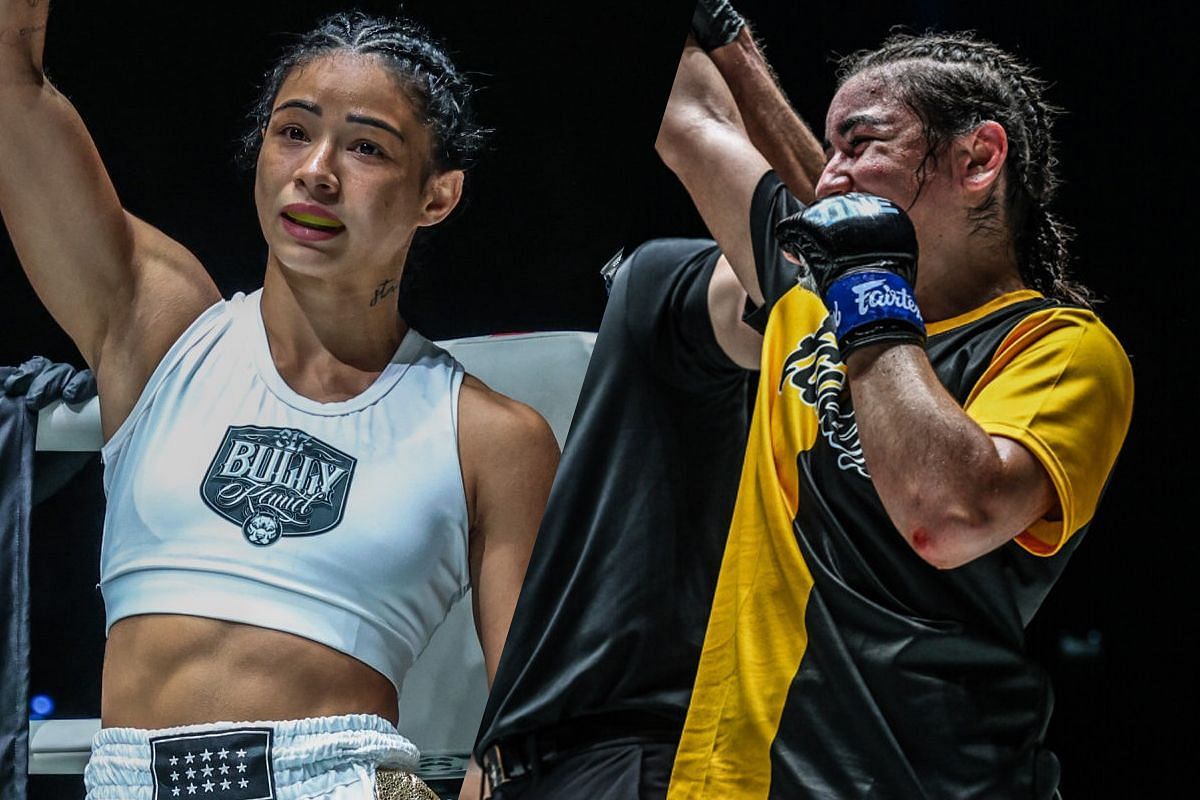 Allycia Hellen Rodrigues (left), Shir Cohen (left) [Photo via ONE Championship]