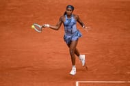 Gauff in action at the 2025 French Open - Day Three - Source: Getty
