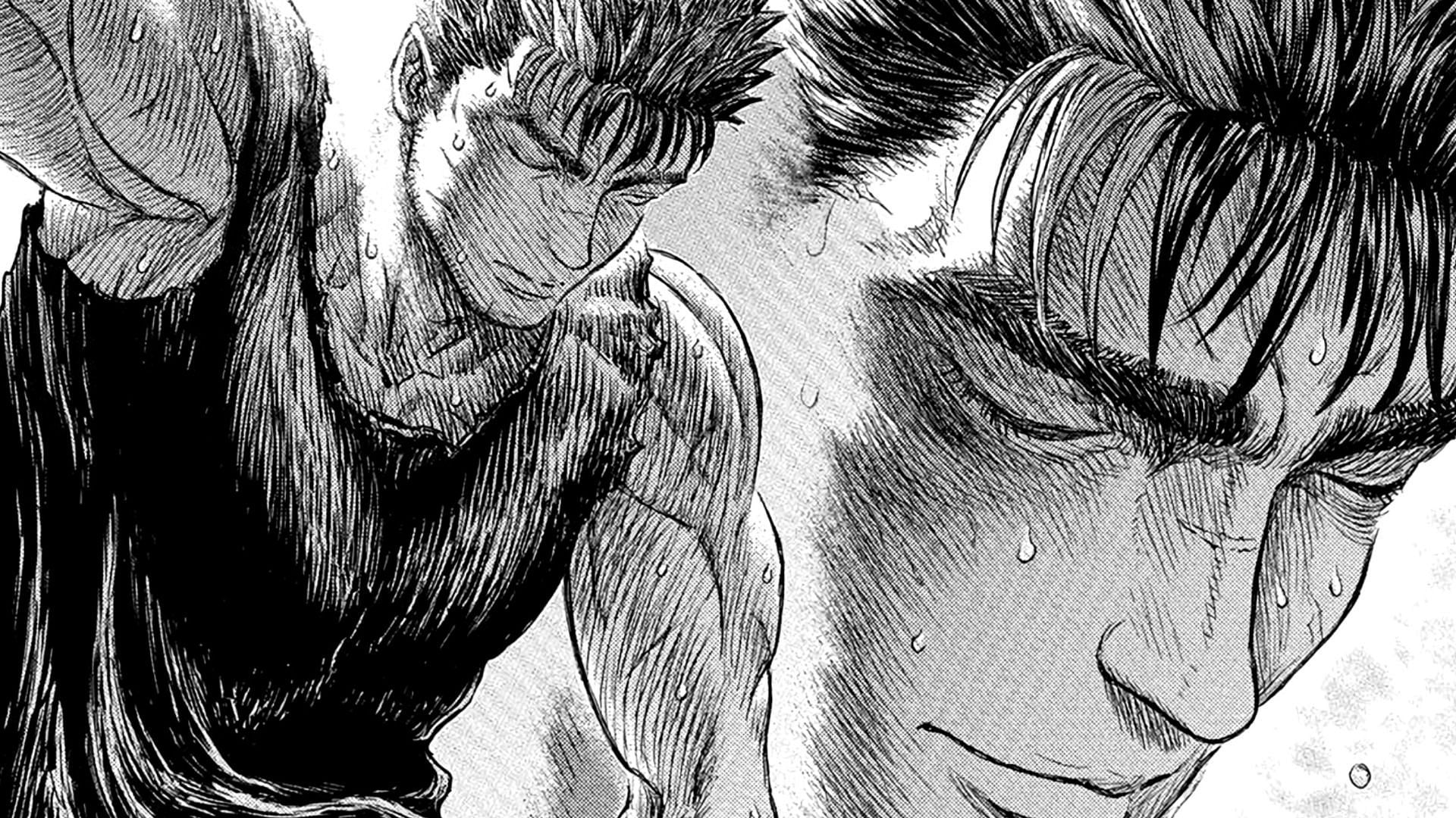 Guts as seen in manga (Image via Hakusensha)
