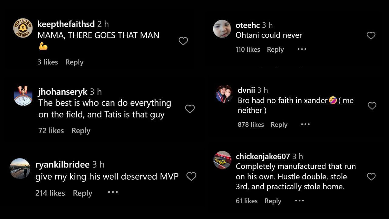 IG Comments (Credits: Instagram@MLB)