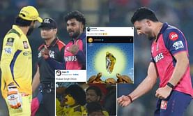 "Thala pays his tribute to Virat Kohli who recently retired from Test cricket"- Top 10 funny memes as CSK score 187/8 in IPL 2025 clash vs RR