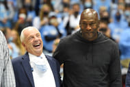 Michael Jordan and Coach Roy Williams could be chuckling about this all-time NBA MVP total: Michael Jordan 5, Duke 0. (Photo Credit: IMAGN)