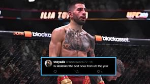 "Best news from UFC this year" - Fans react as Ilia Topuria locks in UFC 317 date keeping opponent a mystery