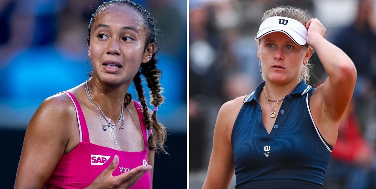 Leylah Fernandez and Peyton Stearns at the French Open - Image Source: Getty 