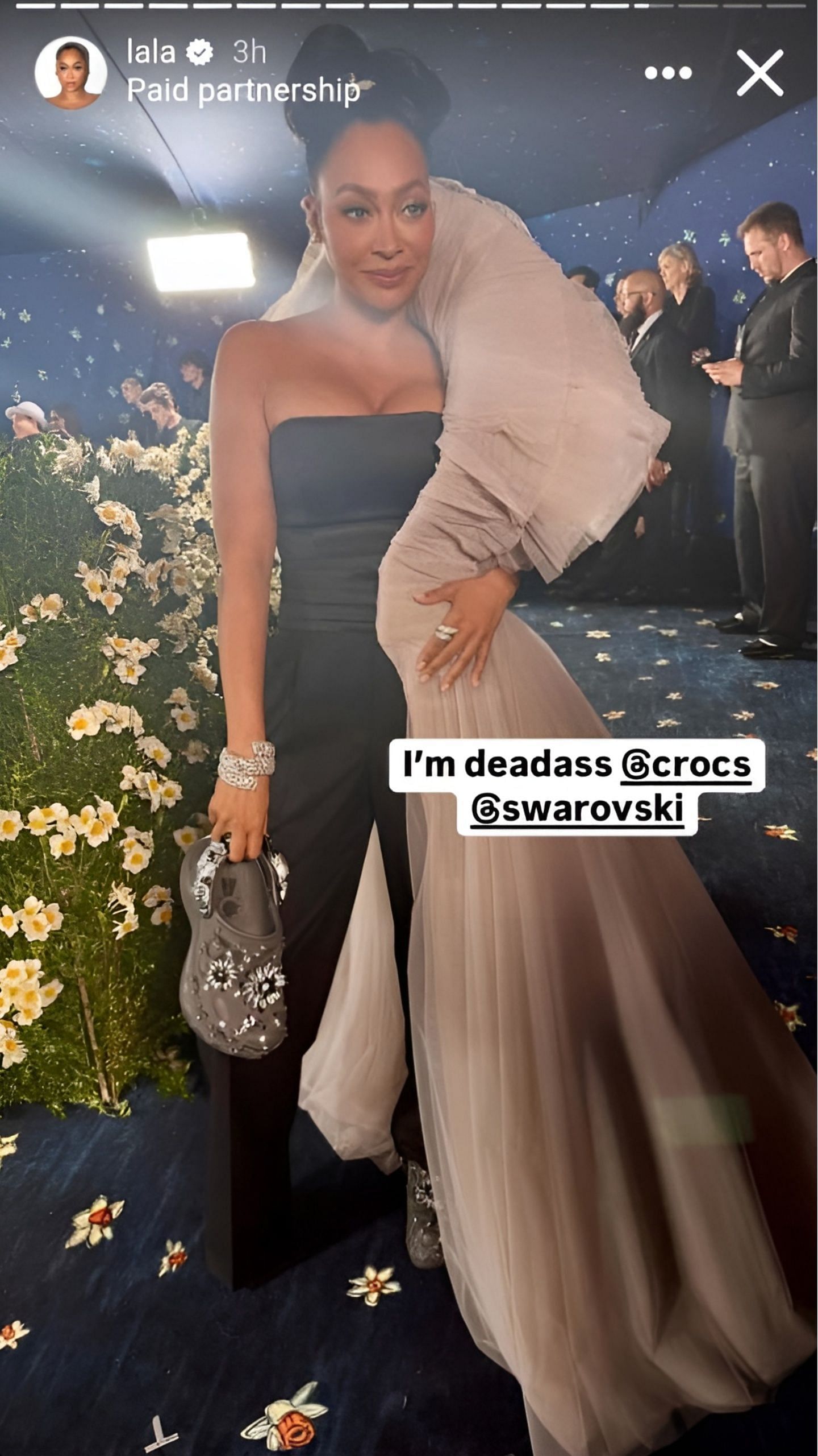 La La Anthony at the Met Gala 2025. [Credits: IG/@lala]