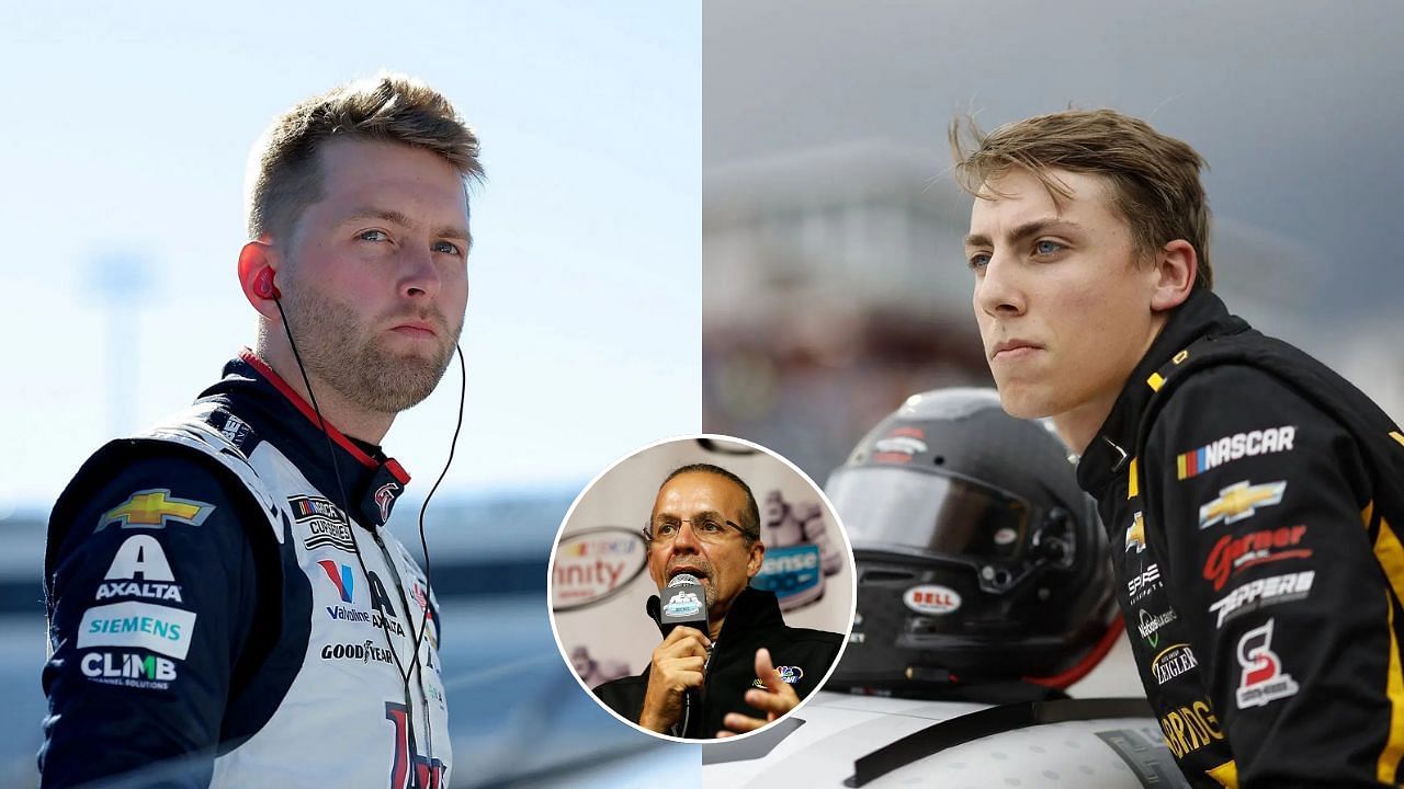 William Byron, Carson Hocevar and Kyle Petty