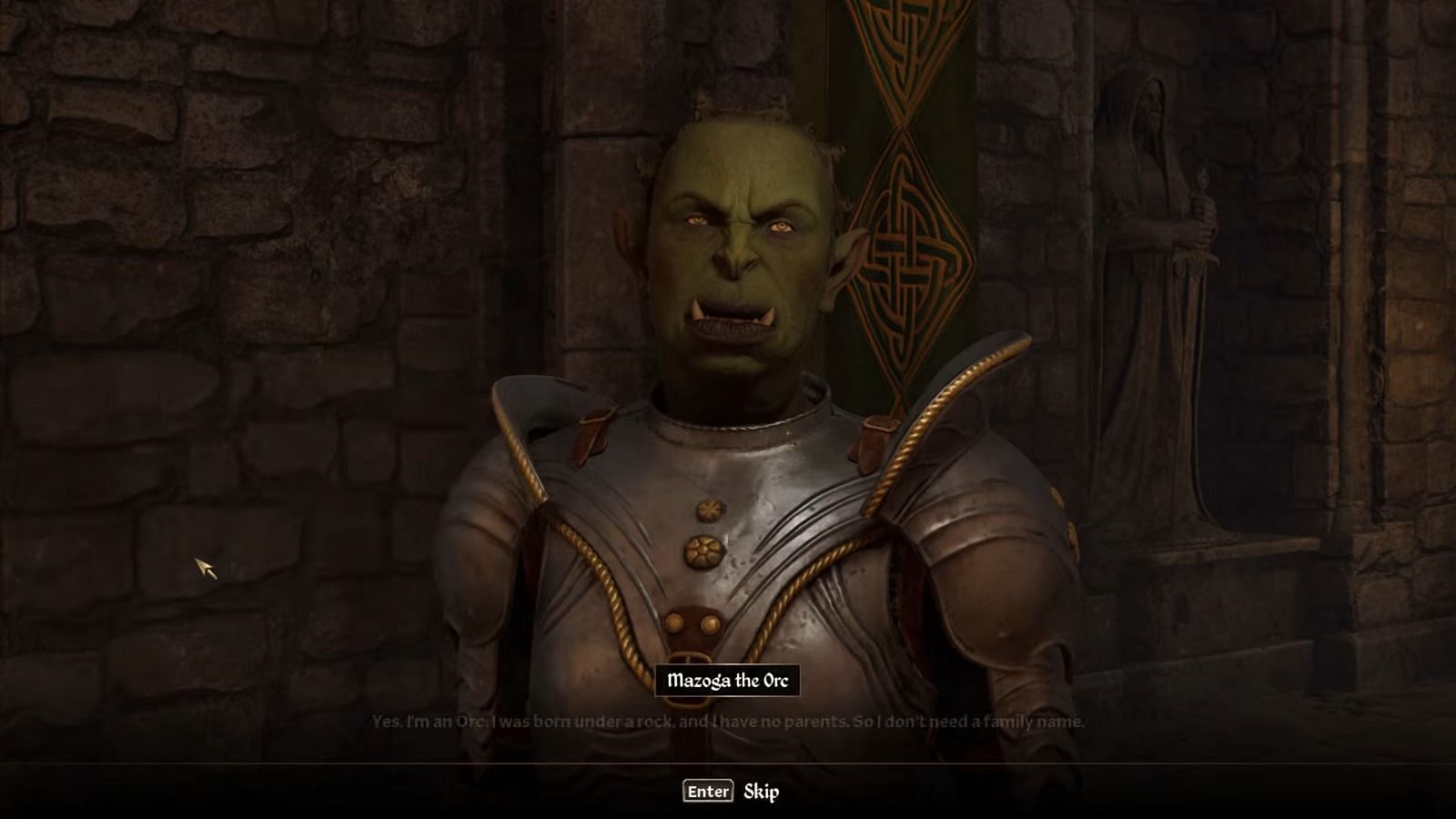 Mazoga the Orc quest is a blend of investigation, combat, and honor (Image via Bethesda Softworks || YouTube/@THAASIN GAMER)