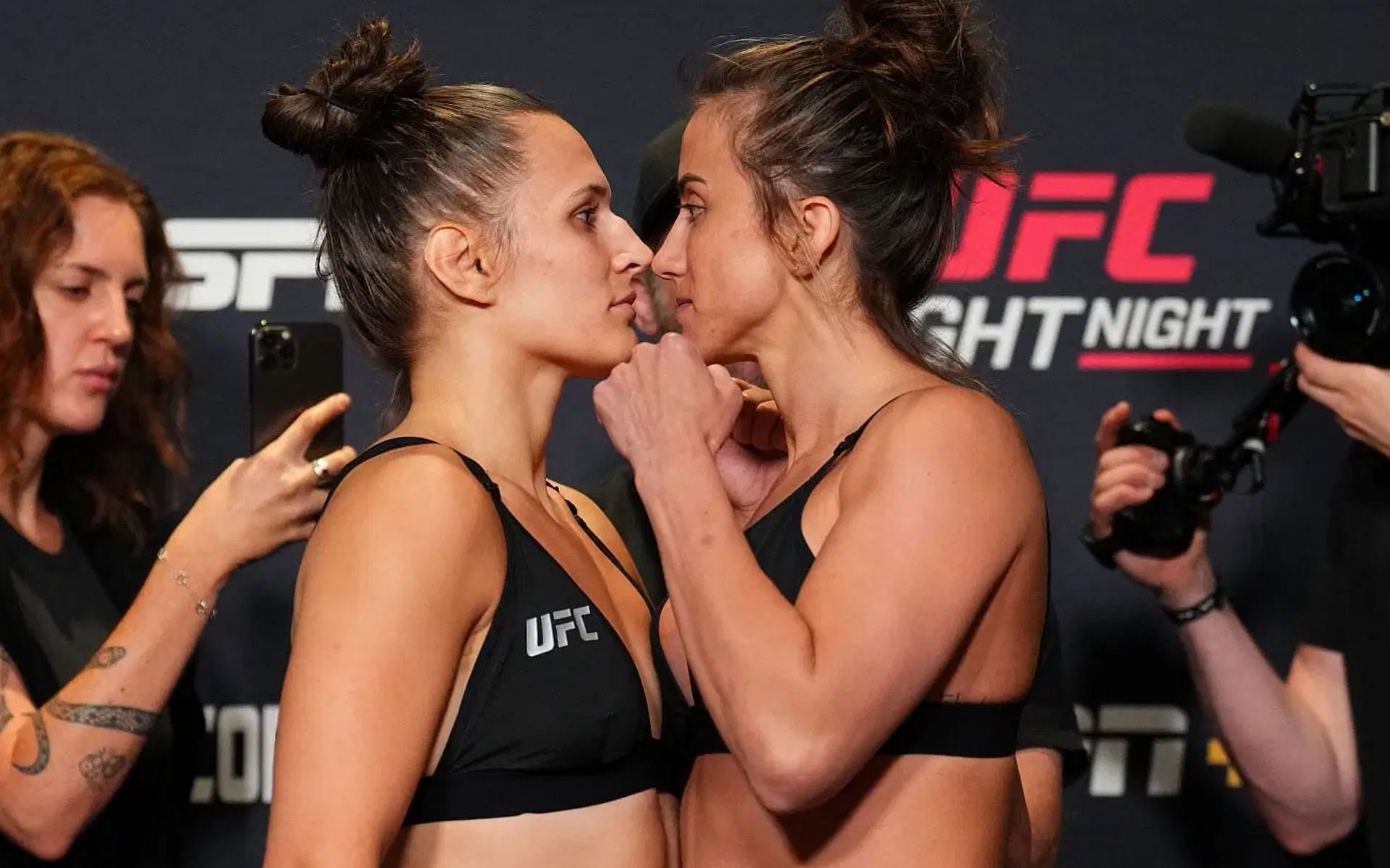 Erin Blanchfield and Maycee Barber exchange jabs on social media after weight-miss fiasco. [Image courtesy: Getty]