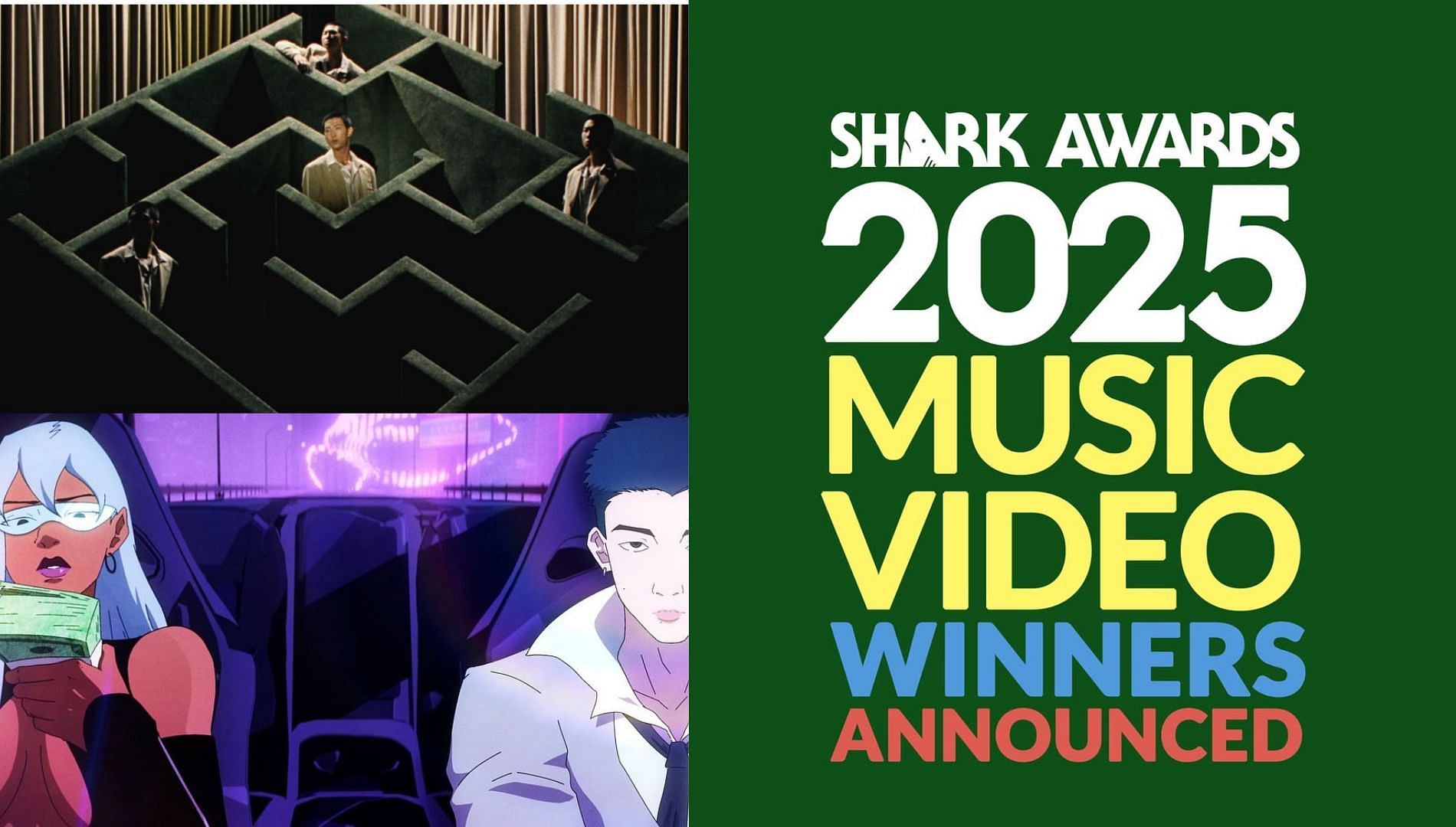 BTS RM won four awards at the Sharks Music Video Awards (Image Via Instagram@kinsalesharkawards@theestallion@bts.bighitofficial)