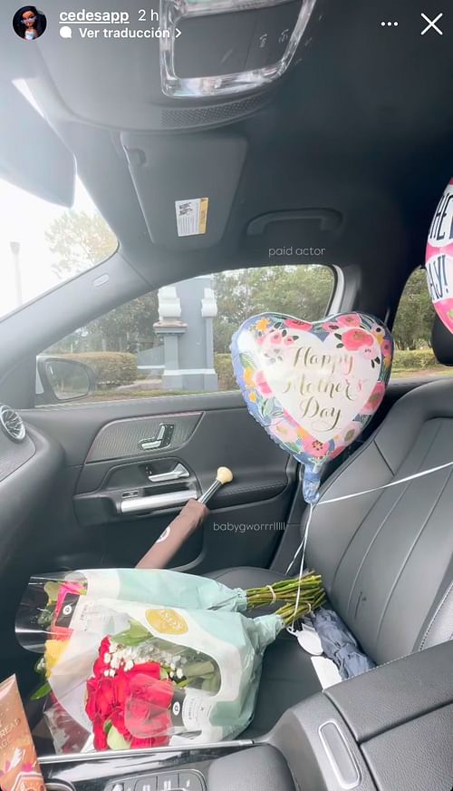 Cede Sapp had a surprise for her mother, Jamiko Vaughn. - Source: Instagram/@cedesapp
