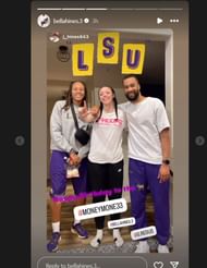 Bella Hines' dad shares heartfelt birthday wishes to LSU assistant coach Seimone Augustus via Instagram.