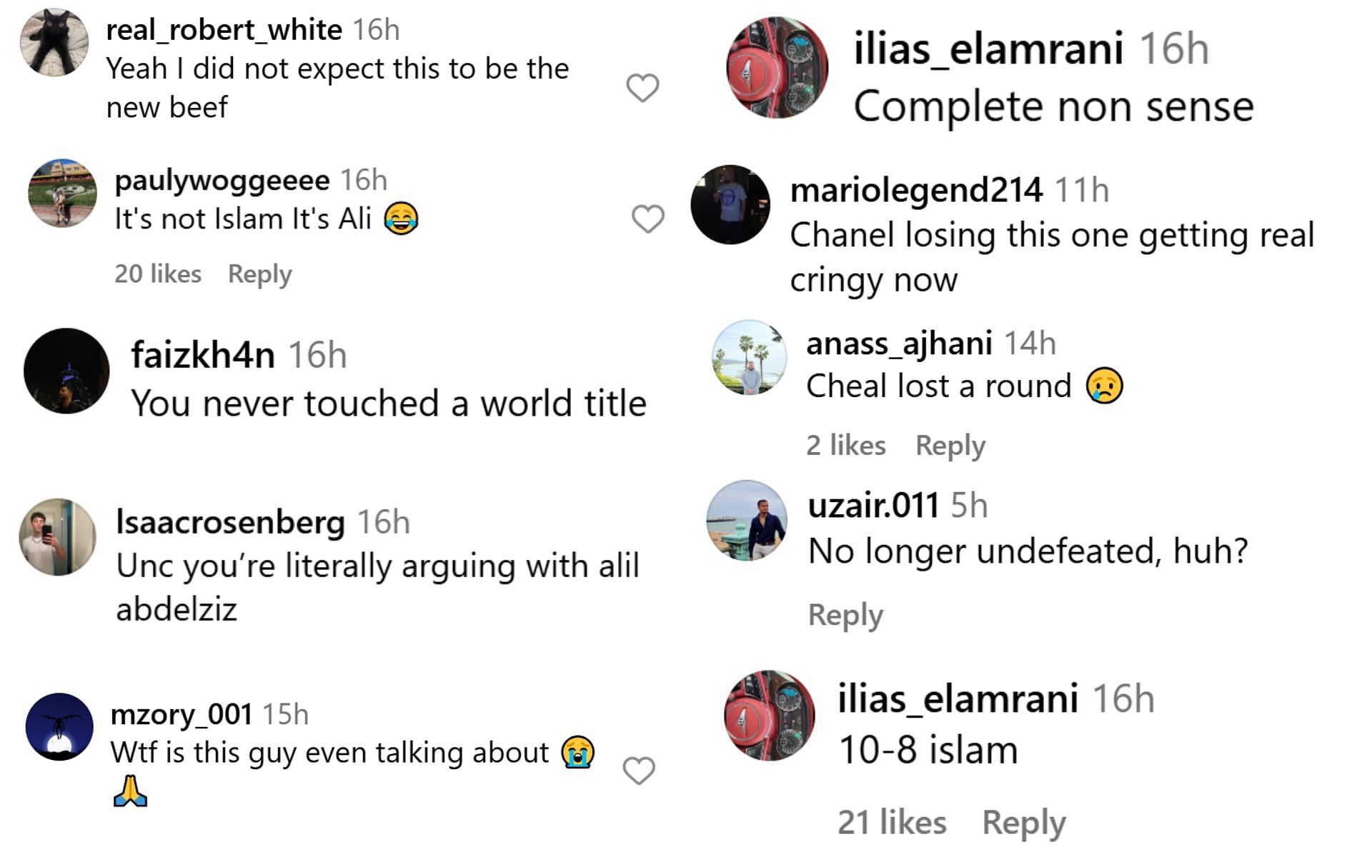 Fan reactions [Screenshots courtesy: @sonnench on Instagram]