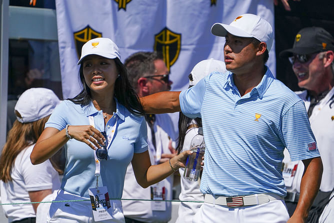 Collin Morikawa calls wife Katherine a 'badass' after she achieves an athletic milestone