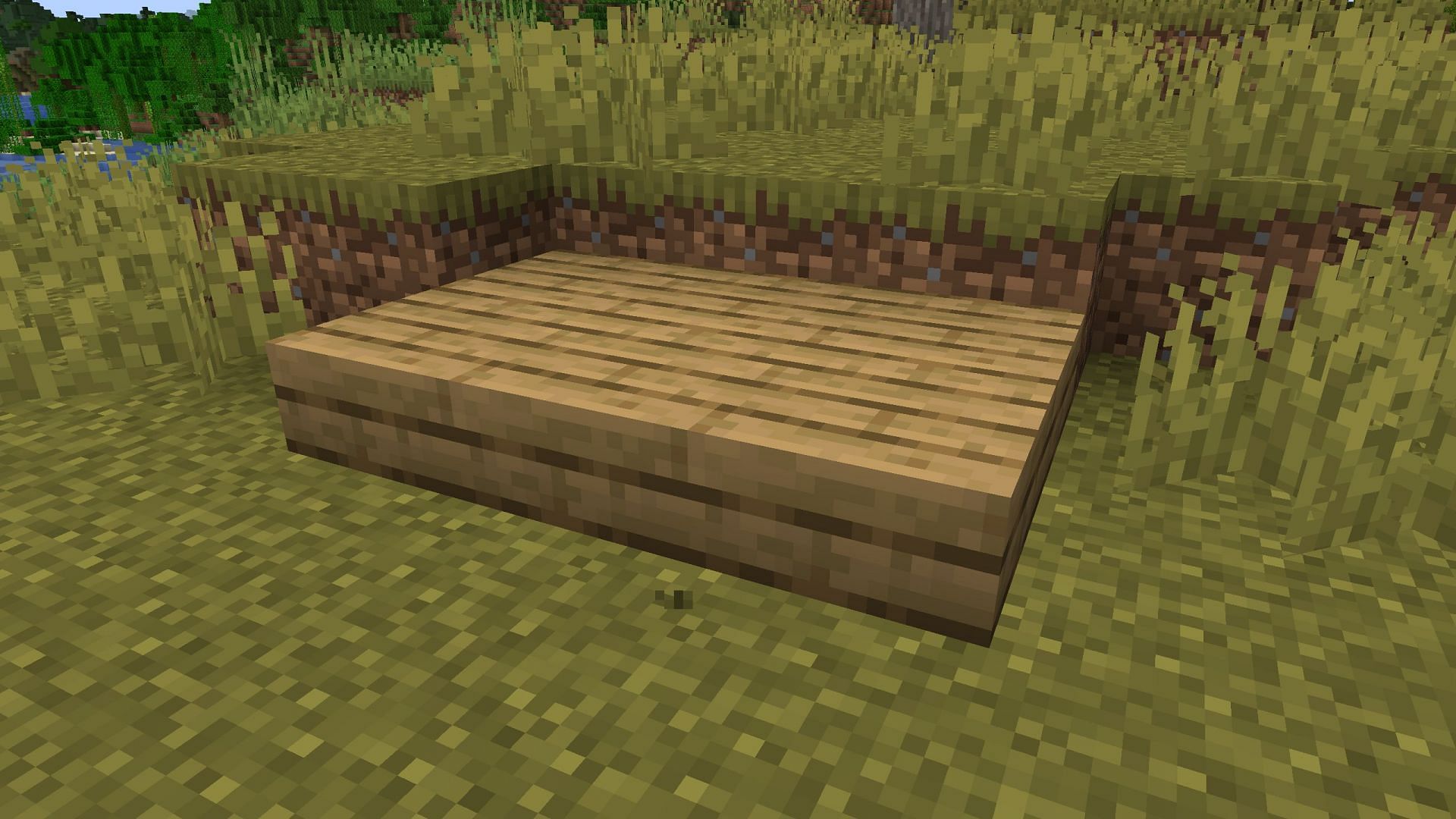 Vertical slabs are a long-awaited building block that the community has craved (Image via Sportskeeda Gaming || Mojang Studios)