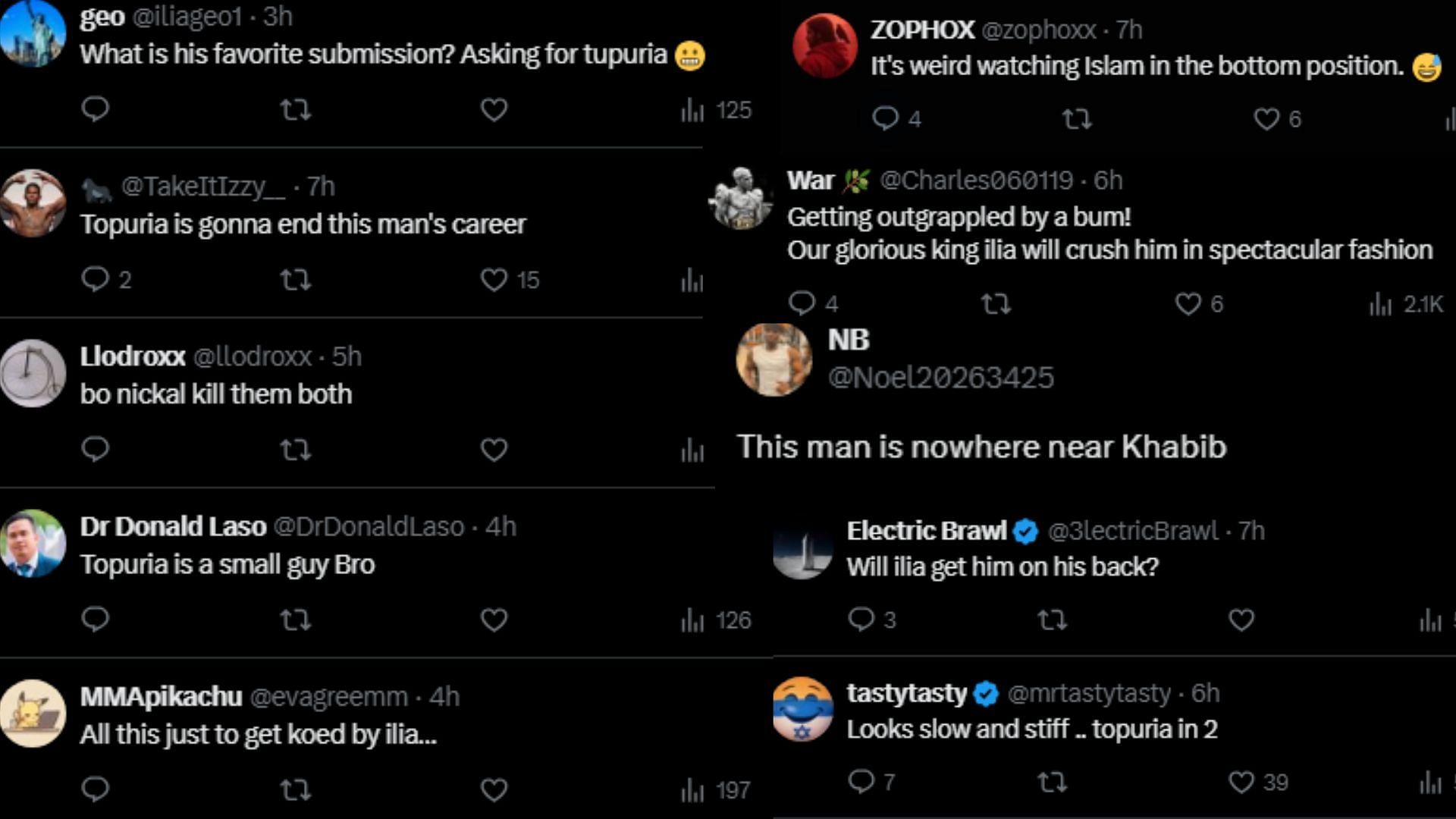 Fan comments. [Screenshots courtesy: @Home_of_Fight on X]